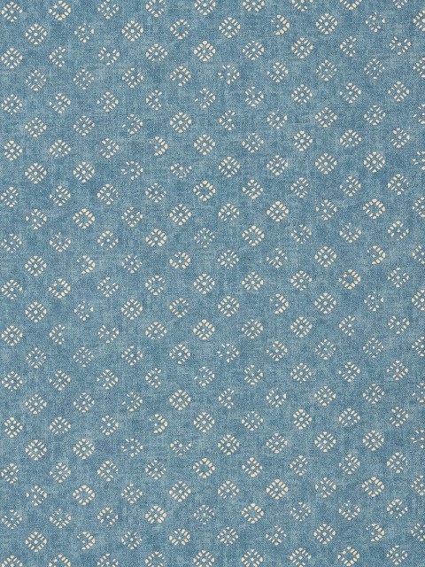 John Lewis Trace Wood Block Made to Measure Curtains or Roman Blind, Lake Blue - image 1
