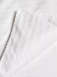 John Lewis Satin Stripe Pure Cotton Sateen Duvet Cover set, 400 Thread Count - thumbnail 3