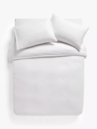 John Lewis Satin Stripe Pure Cotton Sateen Duvet Cover set, 400 Thread Count