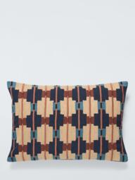 John Lewis Calado Cushion, Indigo - thumbnail 1