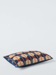 John Lewis Calado Cushion, Indigo - thumbnail 3