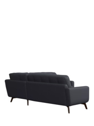 John Lewis Barbican 5+ Seater Corner Leather Sofa, Dark Leg - thumbnail 4