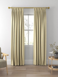 John Lewis Tonal Weave Made to Measure Curtains or Roman Blind, Citrine - thumbnail 5