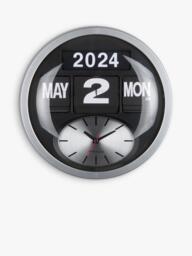 Karlsson Round Flip Analogue Wall Clock, 32cm - thumbnail 1