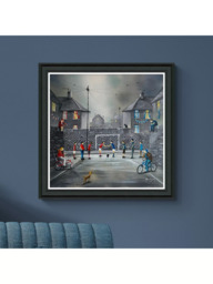 John Lewis Adam Barsby 'Derby Day' Framed Print, 79 x 79cm, Grey/Multi - thumbnail 2