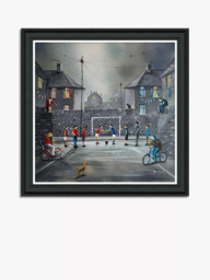 John Lewis Adam Barsby 'Derby Day' Framed Print, 79 x 79cm, Grey/Multi - thumbnail 1