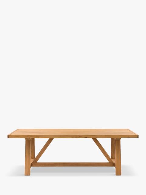 Gallery Direct Chatsworth Teak Wood Rectangular Garden Dining Table, 100cm, Natural - image 1