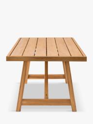 Gallery Direct Chatsworth Teak Wood Rectangular Garden Dining Table, 100cm, Natural - thumbnail 6