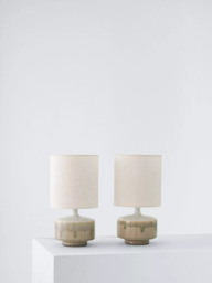 John Lewis Delaney Ceramic Duo Table Lamp, Set of 2, Light Green - thumbnail 3