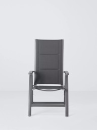 John Lewis Tampa Reclining Garden Dining Chair, Set of 2, Grey - thumbnail 2