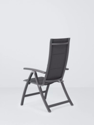 John Lewis Tampa Reclining Garden Dining Chair, Set of 2, Grey - thumbnail 4