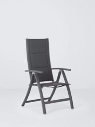 John Lewis Tampa Reclining Garden Dining Chair, Set of 2, Grey - thumbnail 6