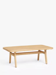 John Lewis Rattan Rectangular Garden Coffee Table, 100cm, FSC-Certified (Acacia Wood), Natural - thumbnail 1