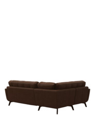 John Lewis Barbican LHF Corner End Leather Sofa, Dark Leg - thumbnail 4