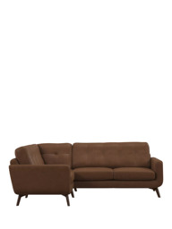 John Lewis Barbican LHF Corner End Leather Sofa, Dark Leg - thumbnail 5