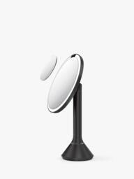 Simplehuman Sensor Makeup Mirror with 10x Detail Mirror, 5x Magnification, Matte Black Stee