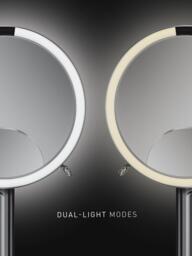 Simplehuman Sensor Makeup Mirror with 10x Detail Mirror, 5x Magnification, Matte Black Stee - thumbnail 6