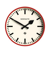 Newgate Clocks Number Three Railway Wall Clock, 37cm
