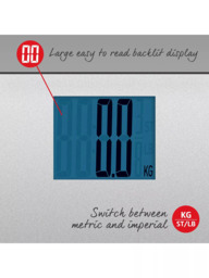 Salter MAX Capacity Digital Bathroom Scale, Silver Glitter - thumbnail 3