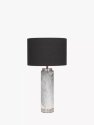 Pacific Tall Mable Effect Table Lamp, Grey - thumbnail 1