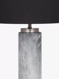 Pacific Tall Mable Effect Table Lamp, Grey - thumbnail 3