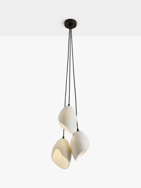 MADE Emrys 3 Lamp Cluster Pendant Ceiling Light, Cream/Black - image 1