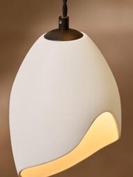MADE Emrys 3 Lamp Cluster Pendant Ceiling Light, Cream/Black - thumbnail 4