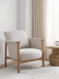 John Lewis Sling Armchair, Light Leg, Natural Texture - thumbnail 2