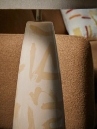 MADE Vince Tapered Ceramic Base Floor Lamp, Cream - thumbnail 6