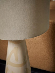 MADE Vince Tapered Ceramic Base Floor Lamp, Cream - thumbnail 5