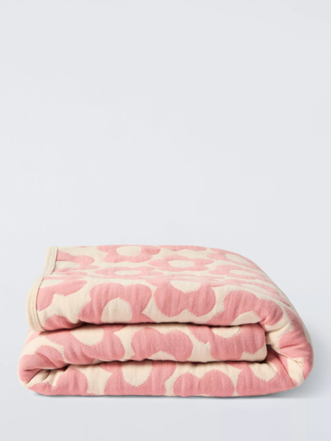 John Lewis Kids' Floral Quilted Blanket, Multi - image 1