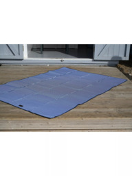 Navigate Three Rivers XL Striped Picnic Rug, Navy - thumbnail 4