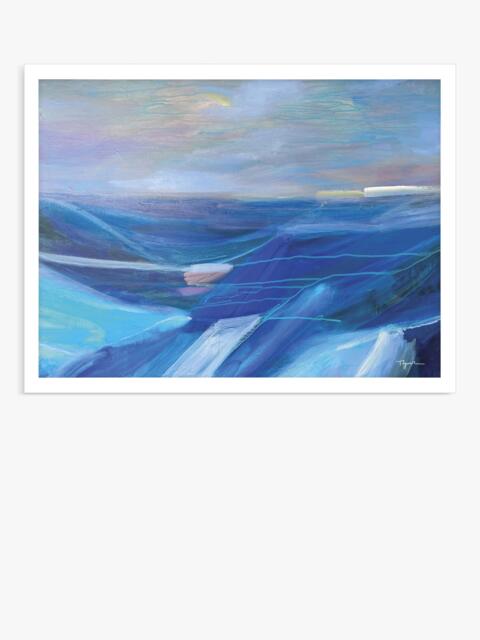 John Lewis Tiffany Lynch 'Across the Waves' Framed Print, 42 x 32cm, Blue - image 1
