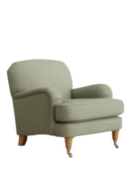 Laura Ashley Lynden Armchair, Oak Leg