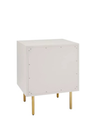 west elm Quinn 2 Drawer Bedside Table, Haze - thumbnail 6
