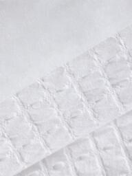 John Lewis Mala Waffle Check Duvet Cover Set, White - thumbnail 2