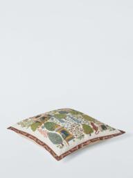 John Lewis Pahari Cushion, Natural/Multi - thumbnail 3