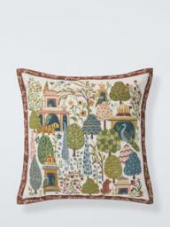 John Lewis Pahari Cushion, Natural/Multi - thumbnail 1
