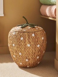 John Lewis Strawberry Water Hyacinth Storage Basket, Natural - thumbnail 4