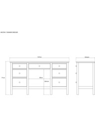 John Lewis Wilton Dressing Table - thumbnail 2