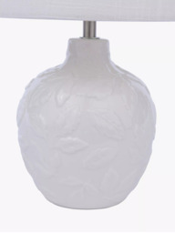 Laura Ashley Redhall Ceramic Table Lamp, White - thumbnail 5