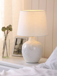 Laura Ashley Redhall Ceramic Table Lamp, White - thumbnail 3