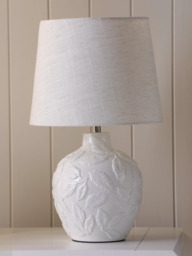 Laura Ashley Redhall Ceramic Table Lamp, White - thumbnail 2