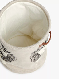 John Lewis Lion Knitted Storage Basket, Natural - thumbnail 2
