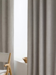 John Lewis Chenille Pair Blackout/Thermal Lined Eyelet Curtains - thumbnail 3
