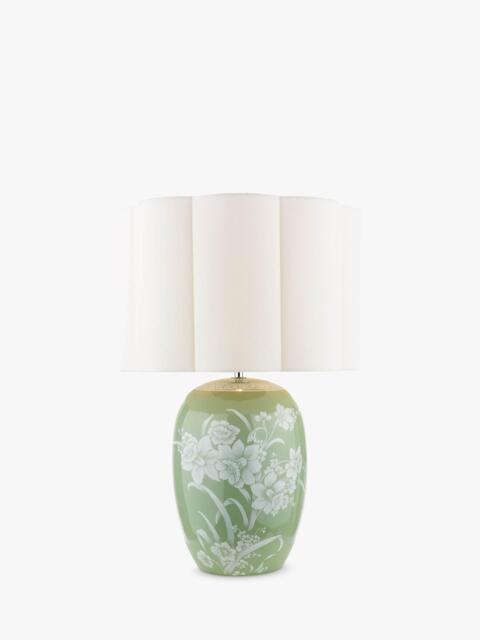 Laura Ashley Pashley Ceramic Base Table Lamp, Green - image 1