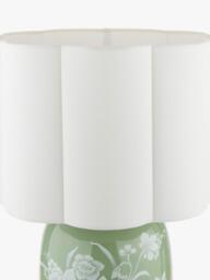 Laura Ashley Pashley Ceramic Base Table Lamp, Green - thumbnail 4