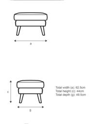G Plan Vintage The Sixty Five Leather Footstool - thumbnail 2