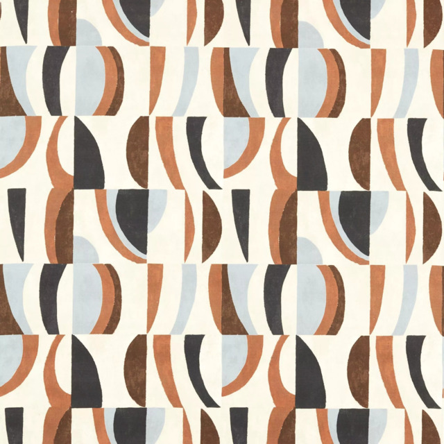 Harlequin Torillo Made to Measure Curtains or Roman Blind, Earth/Cornflower/Walnut - image 1
