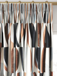Harlequin Torillo Made to Measure Curtains or Roman Blind, Earth/Cornflower/Walnut - thumbnail 2